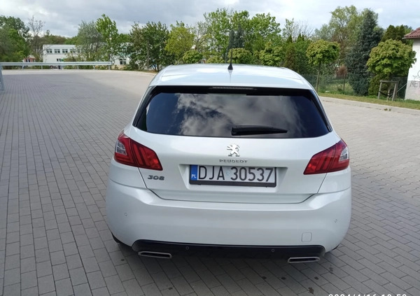 Peugeot 308 cena 39900 przebieg: 42252, rok produkcji 2017 z Jawor małe 232